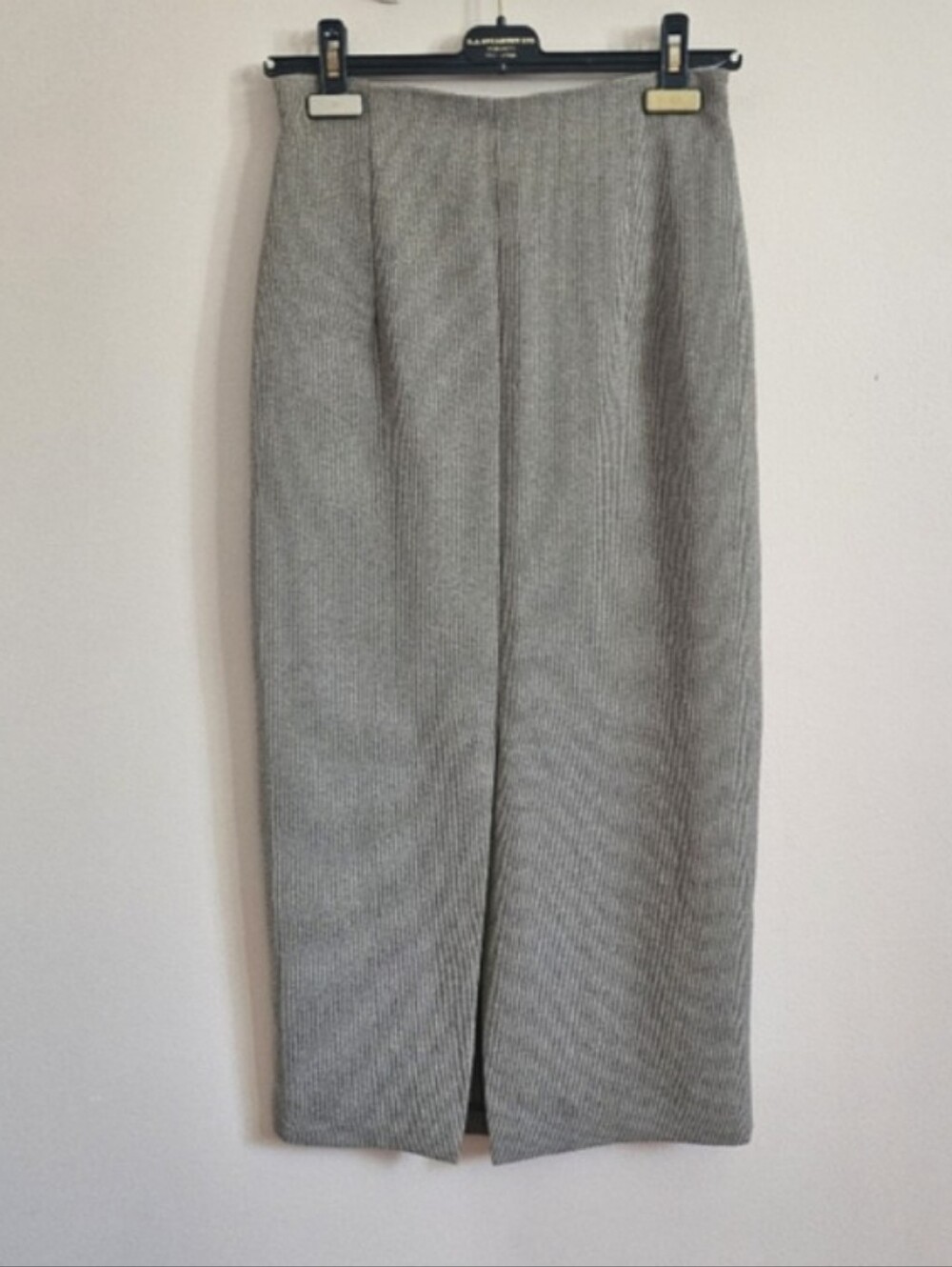 Textured Grey 🩶 Midi Long Pencil Skirt Vintage Vibes